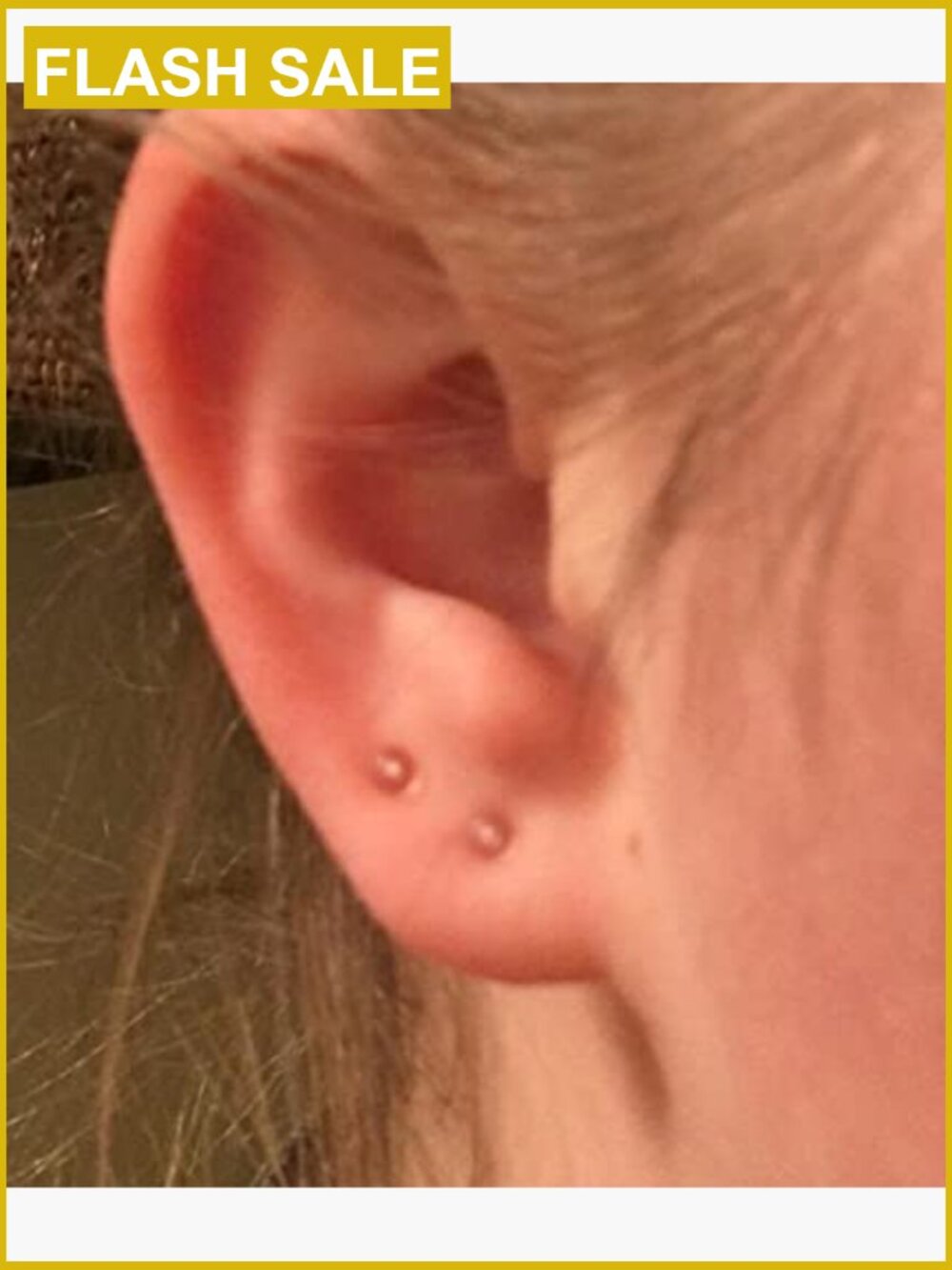 Clear Nose Studs & Earrings for Work, Surgery, Sports, Retainer Set - Picture 6 of 7